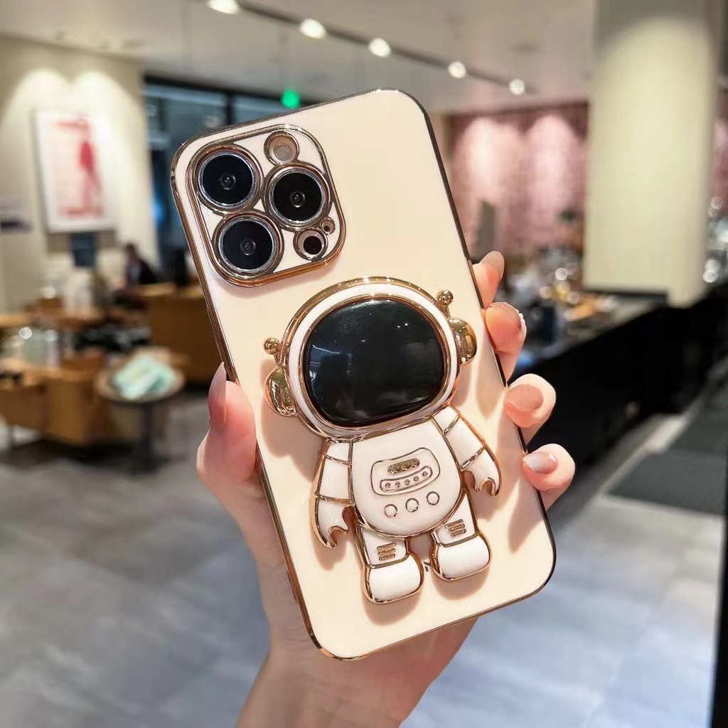 Ốp Điện Thoại Có Giá Đỡ Hình Phi Hành Gia Cho iPhone 11 Pro MAX XS MAX XR XS X 8 7 6S 6 Plus SE2020