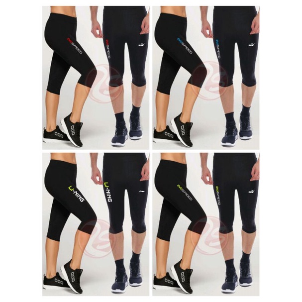 Quần Legging Thể Thao Bơi Lội 7/8 Áo Thun In logo evo speed Cá Tính Cho Nam Và Nữ