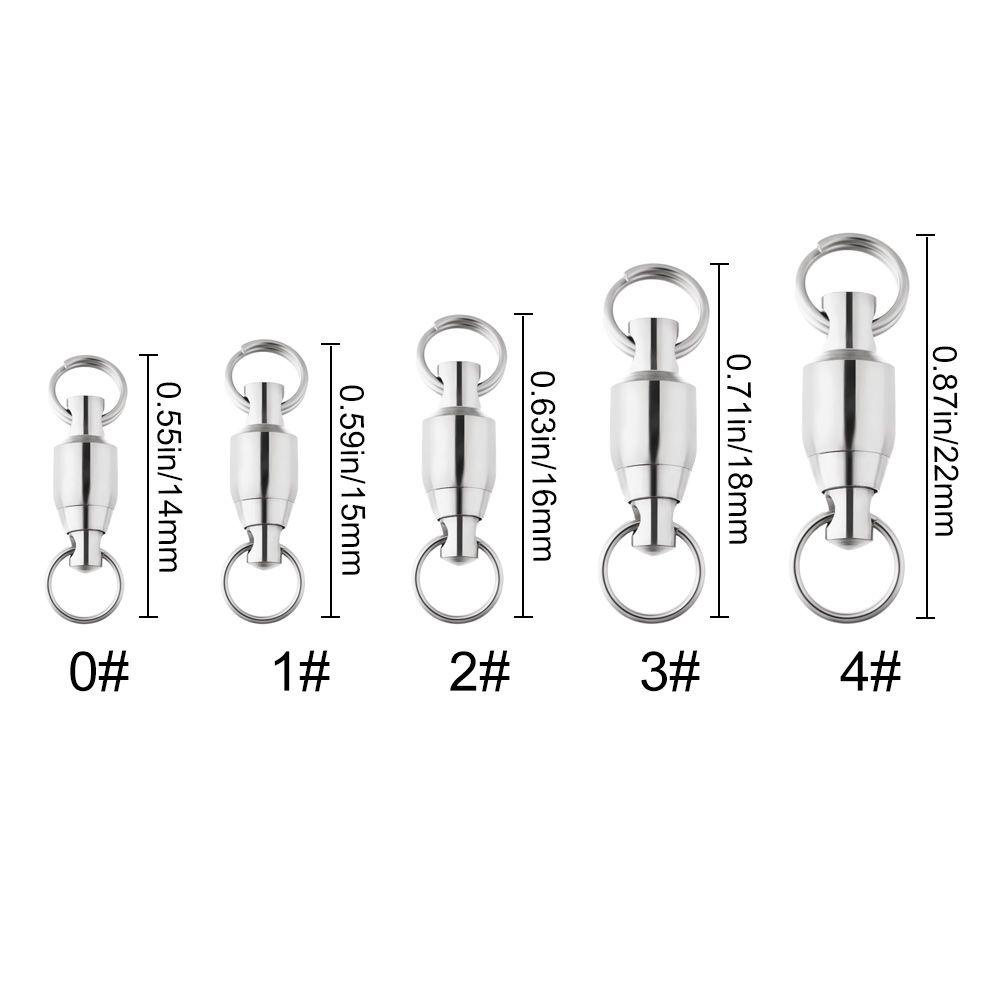 Wttle 10 Cái Đầu Nối Xoay Câu Cá Kích Thước 0# Từ 4 Đến 4 Tuổi# Vòng Bi Chất Lượng Cao Chuyên Dụng