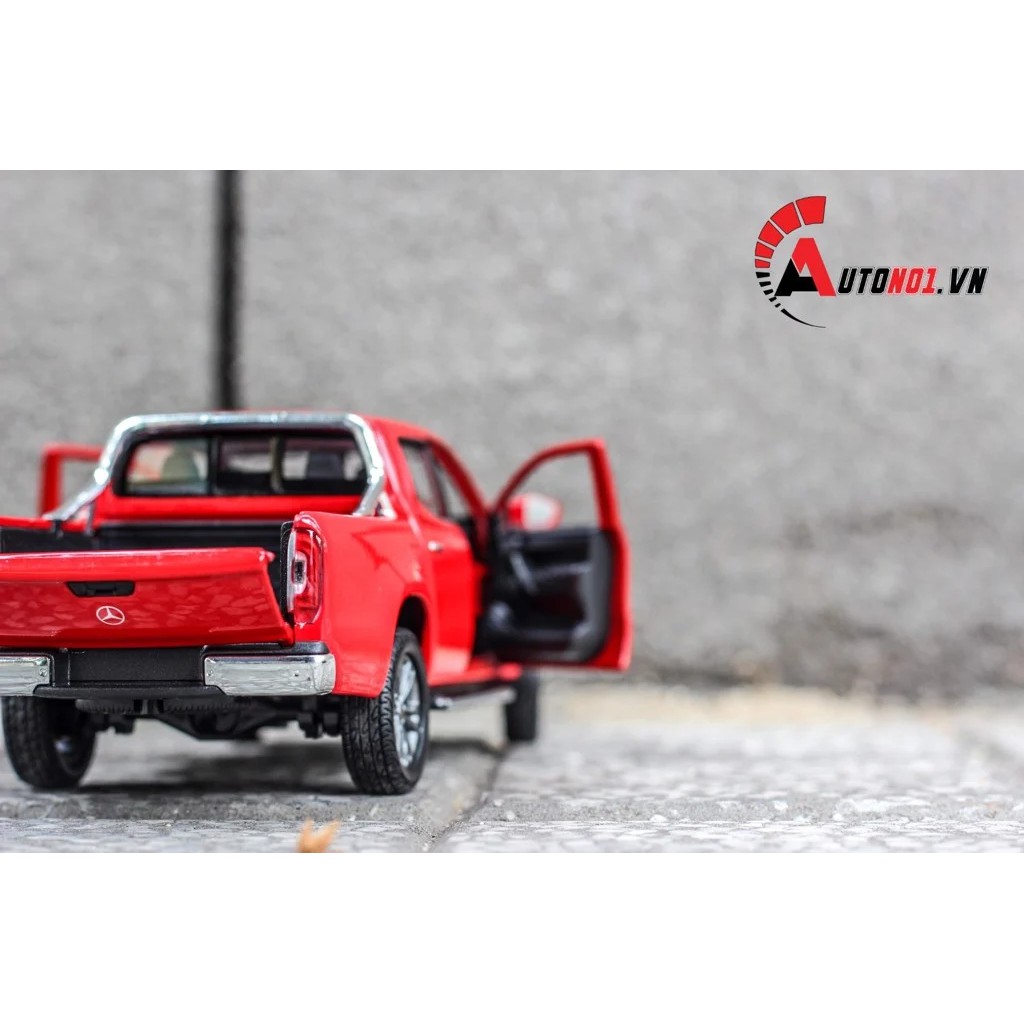 MÔ HÌNH XE BÁN TẢI MERCEDES - BENZ X - CLASS RED 1:27 WELLY 6682