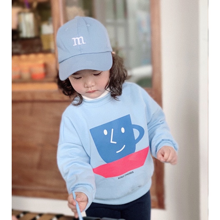 Áo hoodie cho bé BATALA KIDS Áo nỉ bông bé trai bé gái in hình tách cafe thu đông 2022 từ 2 đến 6 tuổi