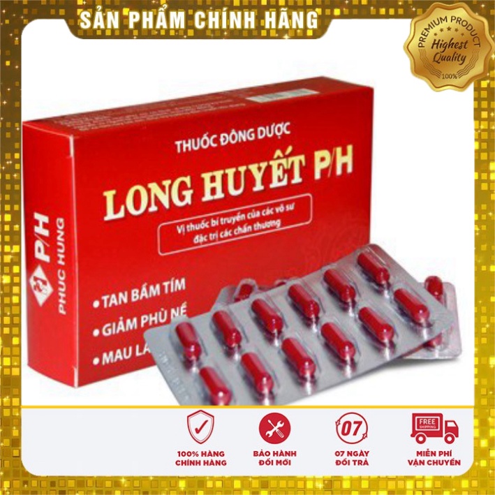 [Chính hãng] Long huyết PH - tan bầm tím, mau lành vết thương hở, phục hồi sau phun xăm môi mày, PTTM