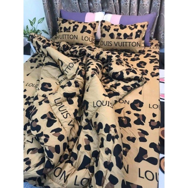 Bộ ga chăn phao chẳn bông, full set 5 món chăn gra chằn bông