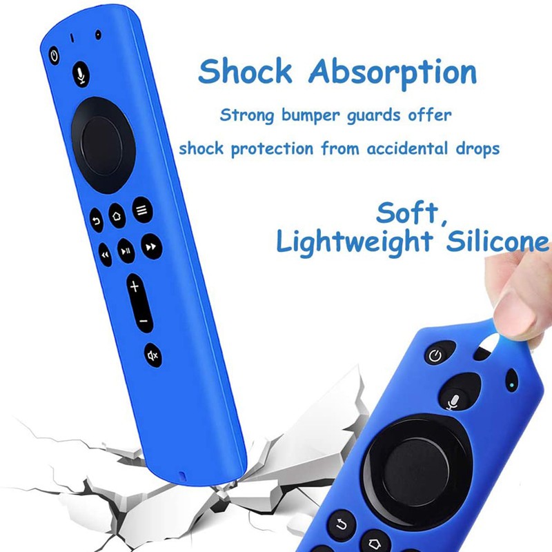 Set 2 Ốp Lưng Silicon Dành Cho Tv 4k (Tím + Xanh Dương)
