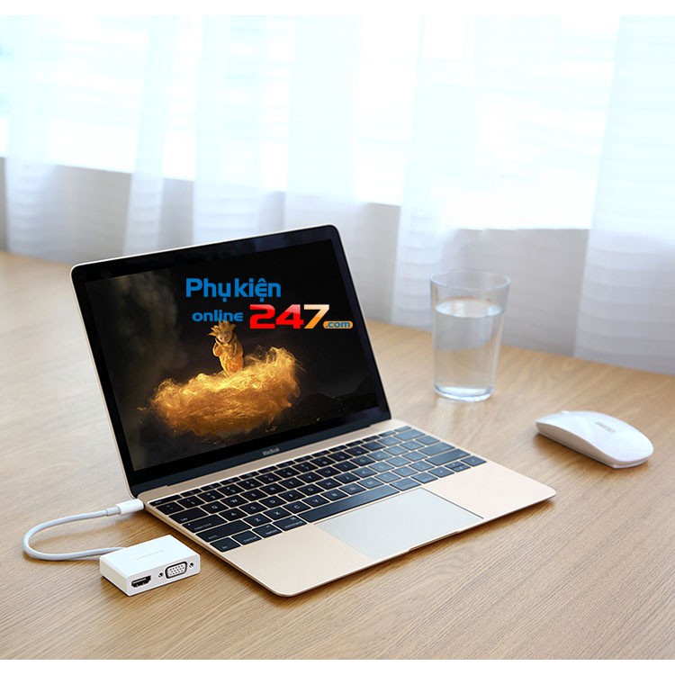 Cáp chuyển cổng kết nối MacAir, MacPro đời mới ra TV- Máy chiếu