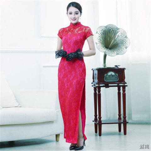 ℡2018 đêm kiểu mới Thượng Hải dài cỡ lớn cải tiến biểu diễn múa cổ điển trang phục sườn xám phong cách Trung Quốc