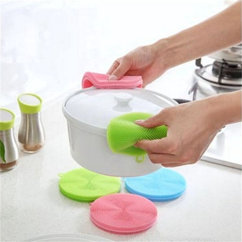 Dụng cụ rửa chén đĩa Silicone chịu nhiệt độ cao chống vi khuẩn có thể tái sử dụng