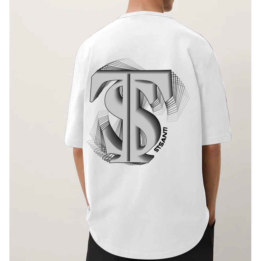 ÁO THUN ST SANTI LOGO - white