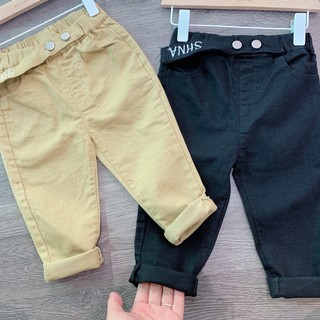 (HÀNG QC) QUẦN KAKI ĐEN/ BE CHO BÉ TRAI