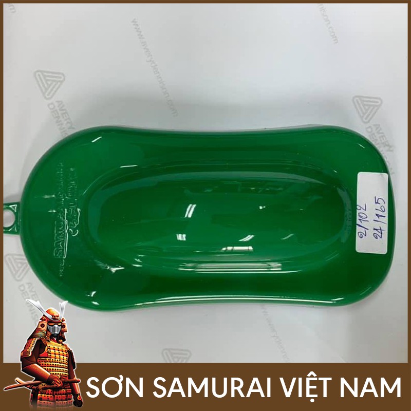 Màu Xanh Lá 165 Sơn Samurai Việt Nam - Combo Son Xit Samurai Màu Xanh 165