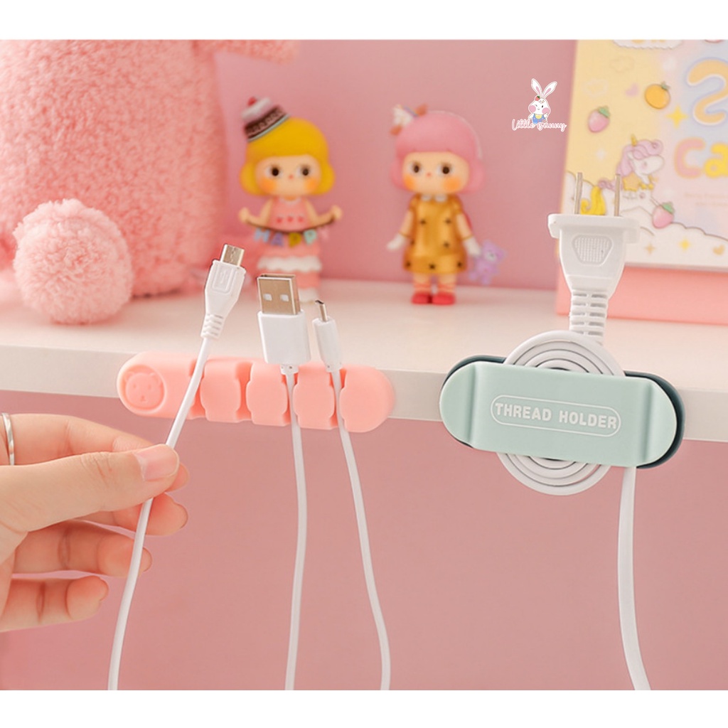 Dụng Cụ Cố Định Dây Cáp Sạc Để Bàn Tiện Lợi