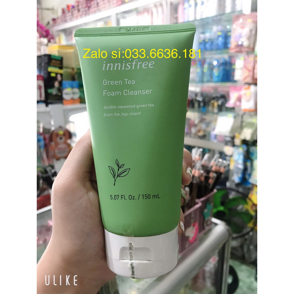 sữa rửa mặt trà xanh innisfer việt nam 150ml