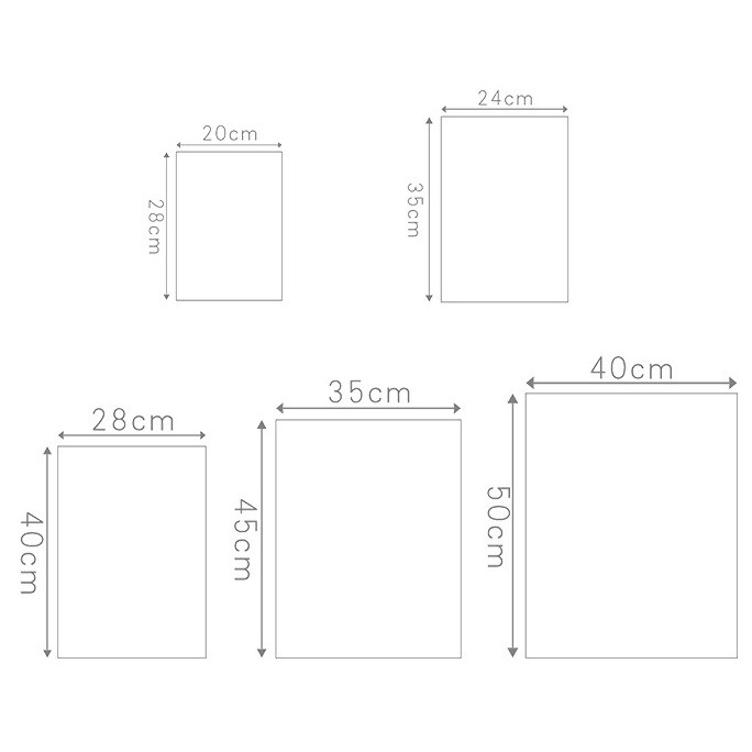 Túi zip Lụa Chống Thấm Nước Họa Tiết Xương Rồng Cá Tính