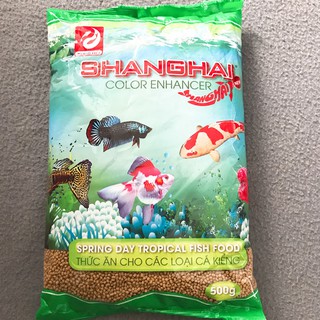 Thức Ăn Cá ShangHai Viên nhỏ 500g, cho Cá Cảnh, Giàu Dinh Dưỡng, Tăng Trưởng Nhanh