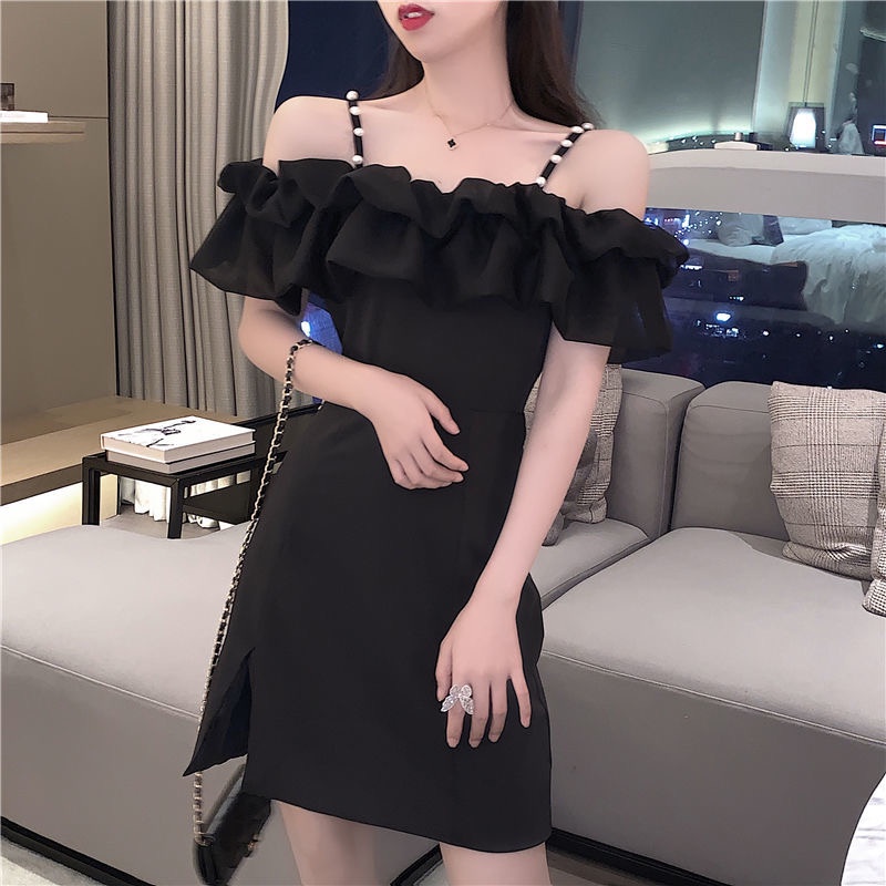 Đầm ngắn tay trễ vai gợi cảm thời trang