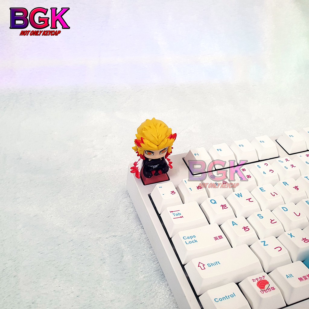 Keycap lẻ hình Nhân Vật Demon Slayer v2  siêu dễ thương (Kimetsu no Yaiba,Tanjirou,Zenitsu,Inosuke,Nezuko,Rengoku Kyōju