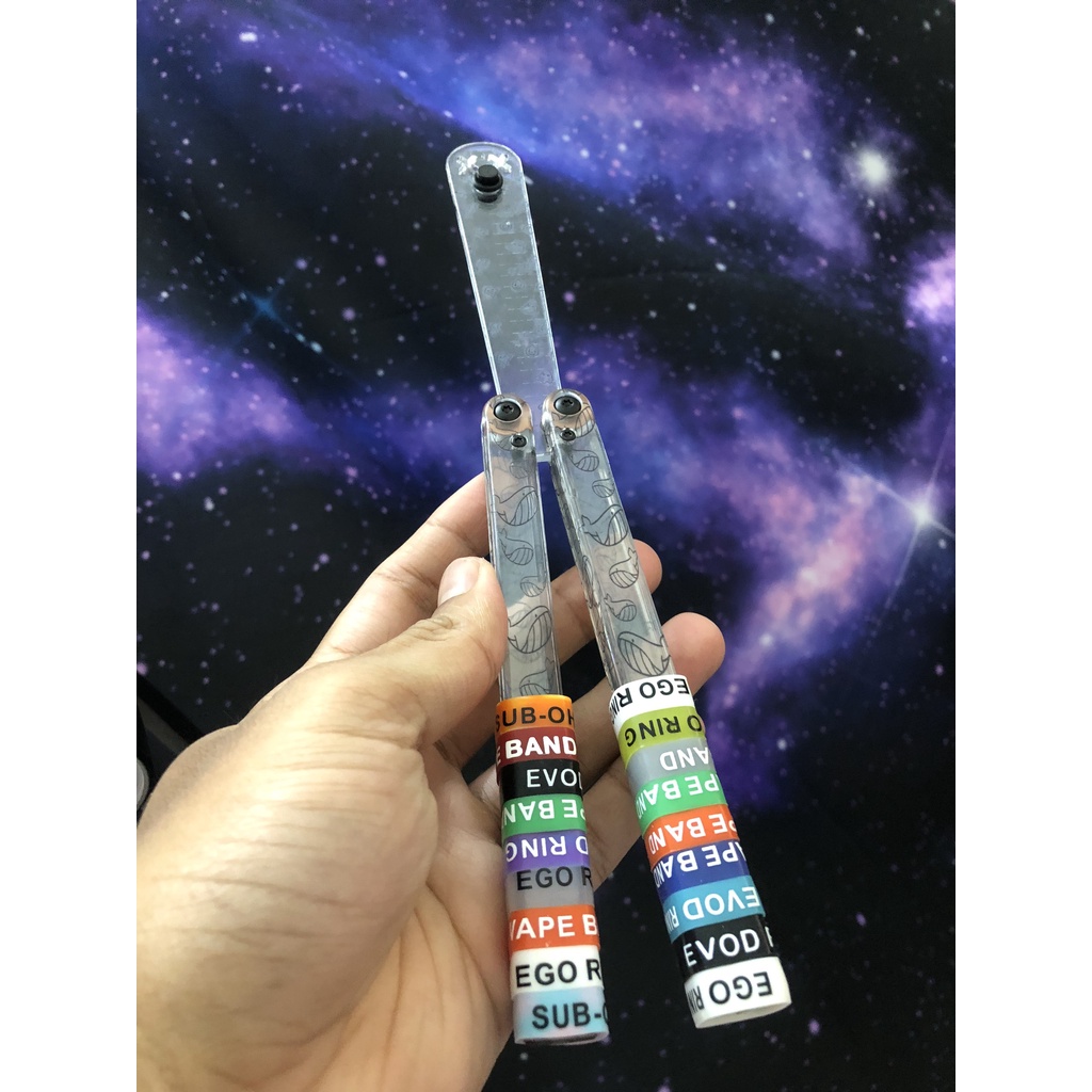 Vòng Silicon Chống Trượt, Vòng Cao Su Chống Trượt cho Balisong Squiddy CSGO Nhiều Màu Ngẫu Nhiên