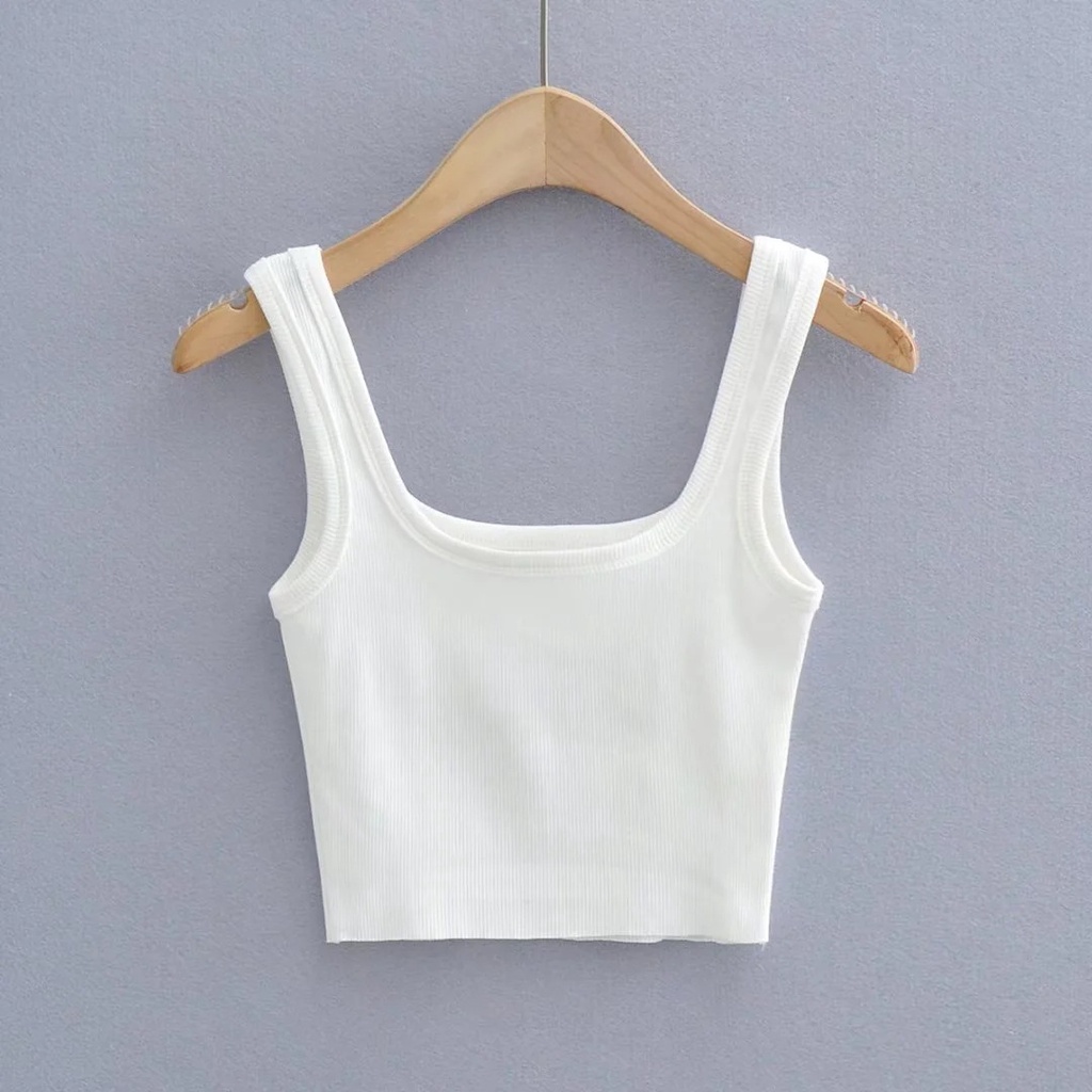 Áo ba lỗ croptop CERA-Y màu đen / màu trắng / CRA058