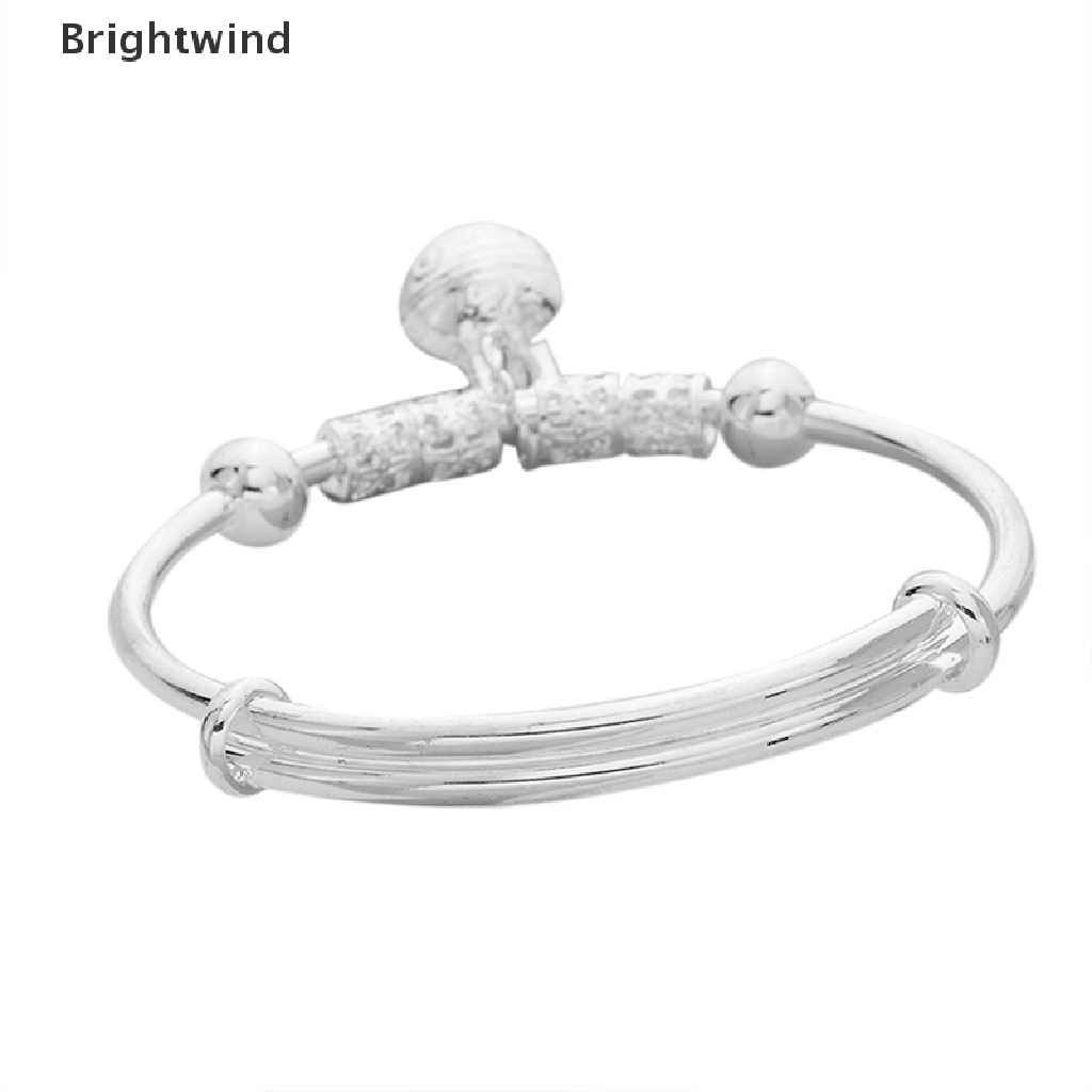 [Brightwind] Vintage Fashion Women Bell Jewelry Silver Plated Cuff Bracelet Charm Bangle Gift Hot Sell