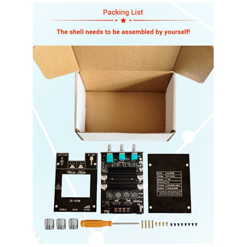 Bảng Mạch Khuếch Đại Âm Thanh 5.0 Kênh Đôi Chuyên Dụng