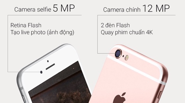 Điện Thoại App iphone 6s plus ( 2GB/64GB ). Hàng cũ đẹp 90-95% .