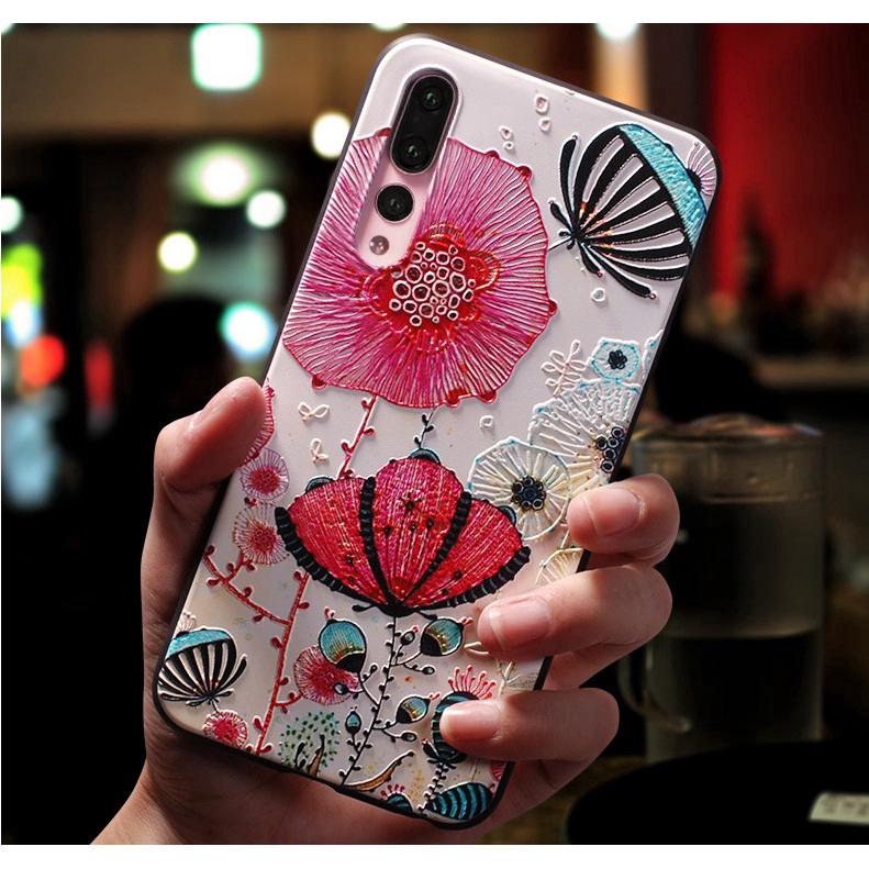 Ốp điện thoại in hình nổi đẹp mắt cho Huawei Nova 3i 2S 2 3e 3 / Honor V10