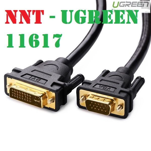 cáp chuyển đổi dvi 24+5 sang vga ugreen 11617 dài 1,5m cao cấp