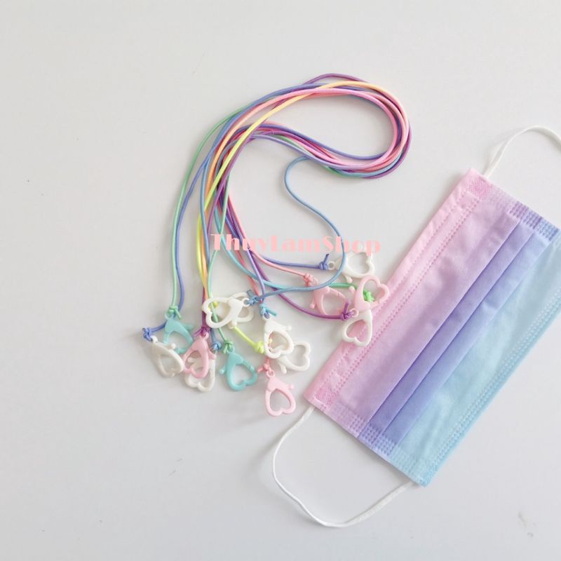 Dây đeo trang trí khẩu trang, kính mắt chống rơi trượt style kiểu Hàn tiện lơi thồi trang
