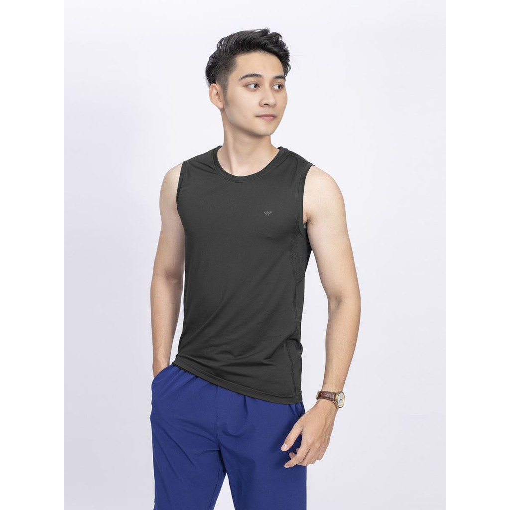 Áo ba lỗ nam Tanktop Aristino 🌟 CHÍNH HÃNG – GIẢM GIÁ 🌟 ATT002S9, dáng Slim fit, chất liệu thể thao