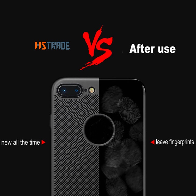 Ốp Điện Thoại Cứng Siêu Mỏng Dạng Lưới Tản Nhiệt Cho iPhone 5/5s/6/6s/6s Plus/7/7 Plus