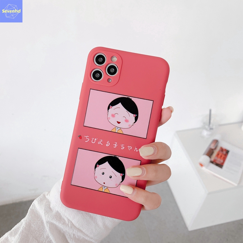 Ốp điện thoại mềm hình cậu bé bút chì Shin và Chery Maruko cho Xiaomi Redmi Note 9s 9 Pro K30 Pro Mi 10 Lite Mi 10 Pro
