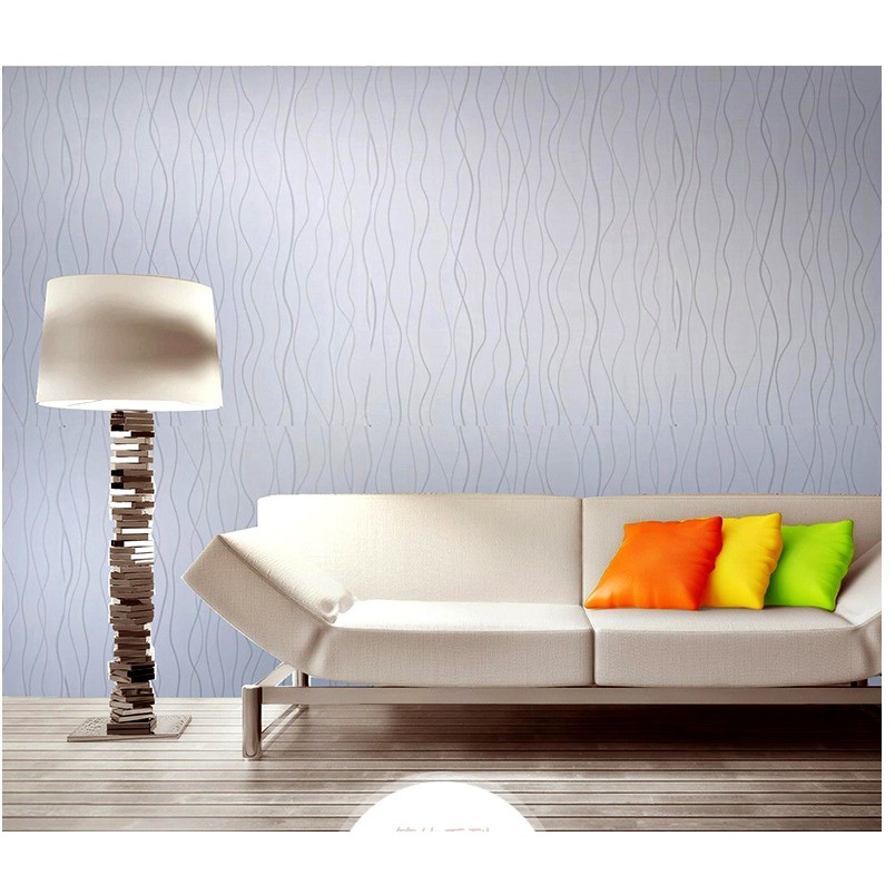 Cuộn 10m giấy dán tường vân trắng khổ rộng 45cm