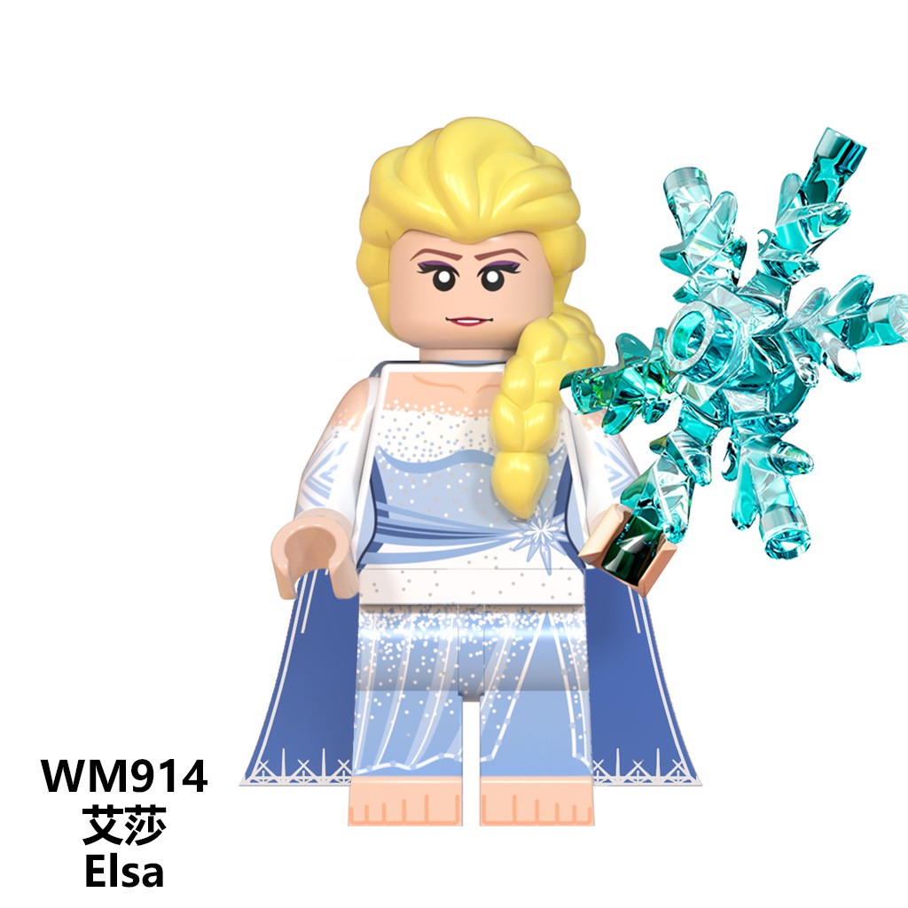 Minifigures Nhân Vật Công Chúa Elsa &amp; Anna Mẫu Mới Ra Siêu Đẹp WM6084