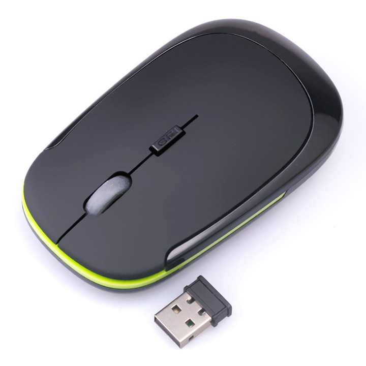 Chuột quang không dây siêu mỏng wireless mouse 2.4GHz có nút chỉnh DPI  youngcityshop 30.000