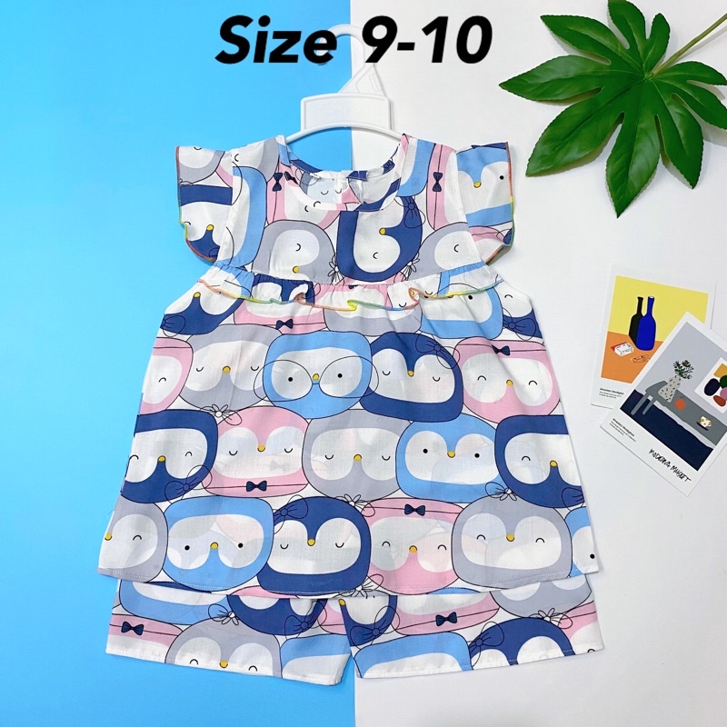 Đồ tole bé gái, đồ bộ bé gái 18-22kg cánh tiên không nhăn cao cấp,  thoải mái thoáng mát cho bé - Pigbaby