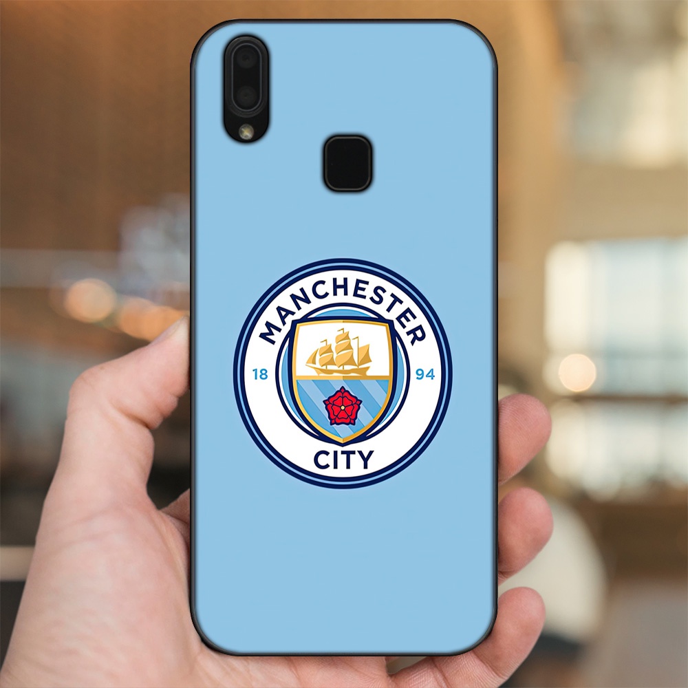 Ốp lưng Vivo Y91, Y95 viền đen in hình Manchester City MC