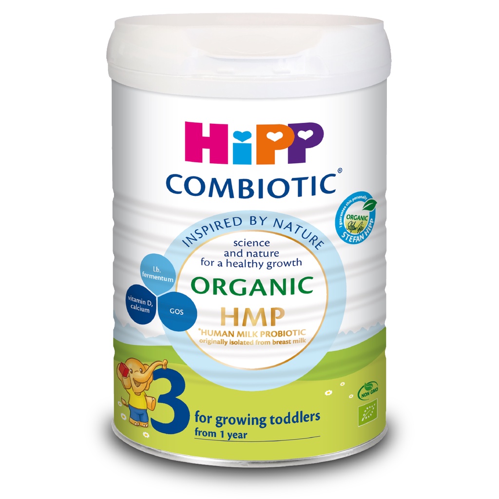 Combo 3 lon Sữa bột công thức HiPP 3 Organic Combiotic 800g hỗ trợ tiêu hóa và tăng chiều cao (3 lon x 800g)