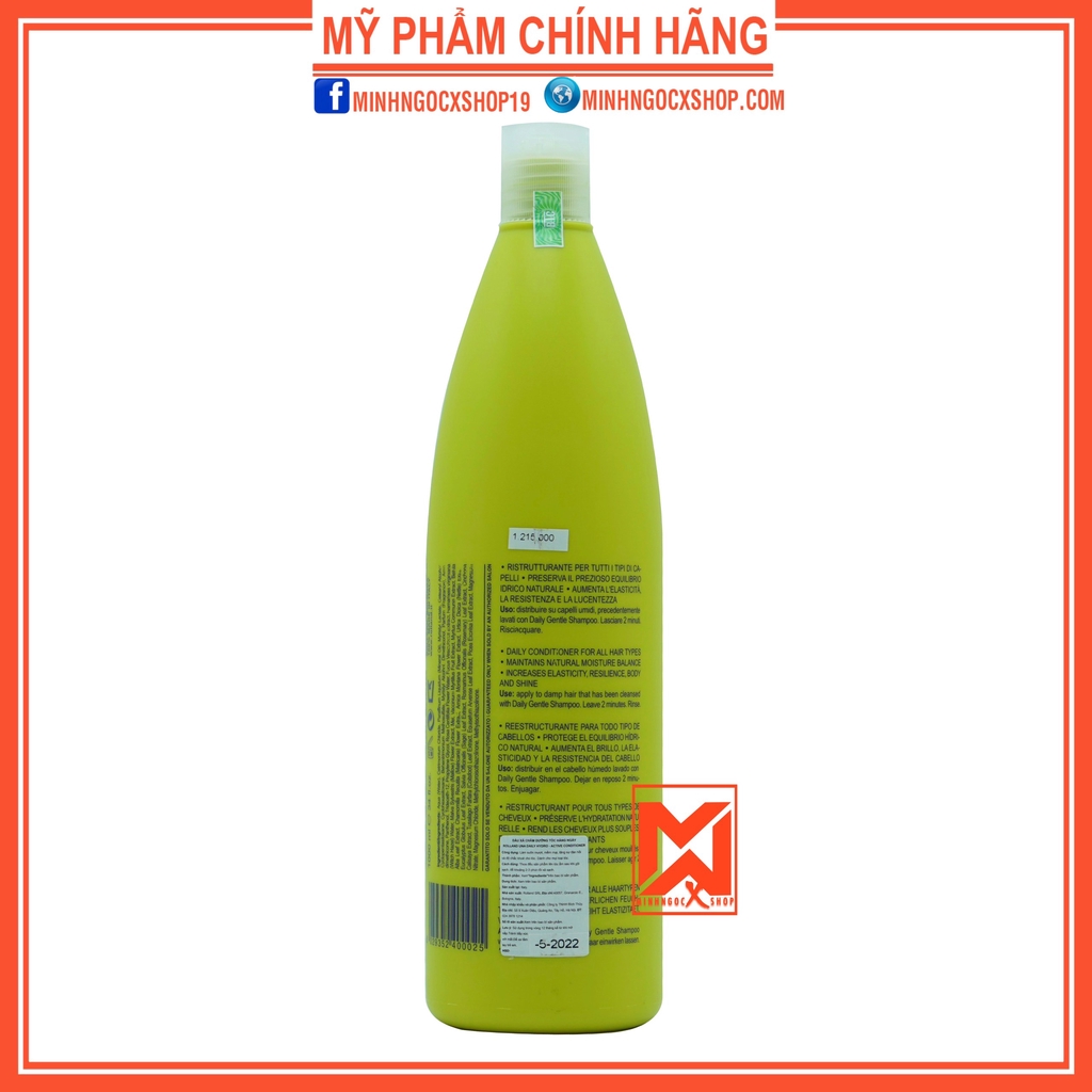 ROLLAND DẦU XẢ CHO MỌI LOẠI TÓC ROLLAND UNA DAILY HYDRO-ACTIVE CONDITIONER 1000ML CHÍNH HÃNG