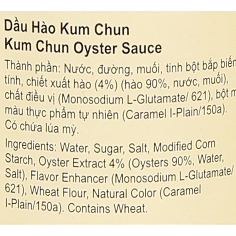 Dầu hào Kum Chun Lee Kum Kee chai 510g