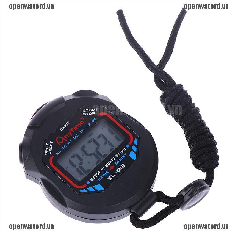 OPD LCD Digital Professional Chronograph Timer Counter Stop Watch Stopwatch Handheld