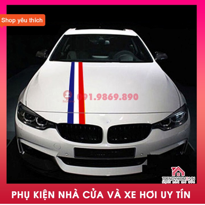 Freeship PK ô tô | decal dán xe thể thao phong cách BMW M sport, cờ ý, đức, pháp, loại cao cấp độ bền cao