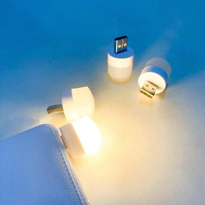 Đèn ngủ led USB Tròn bỏ túi tiện dụng