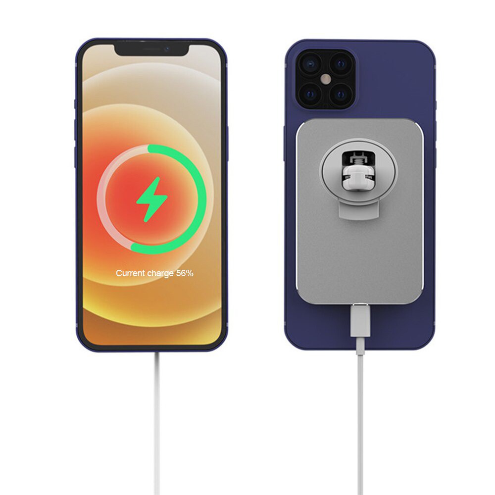 Giá Đỡ Điện Thoại Kiêm Sạc Nhanh Không Dây 15W Cho iphone 14 13 12 Pro Max 12
