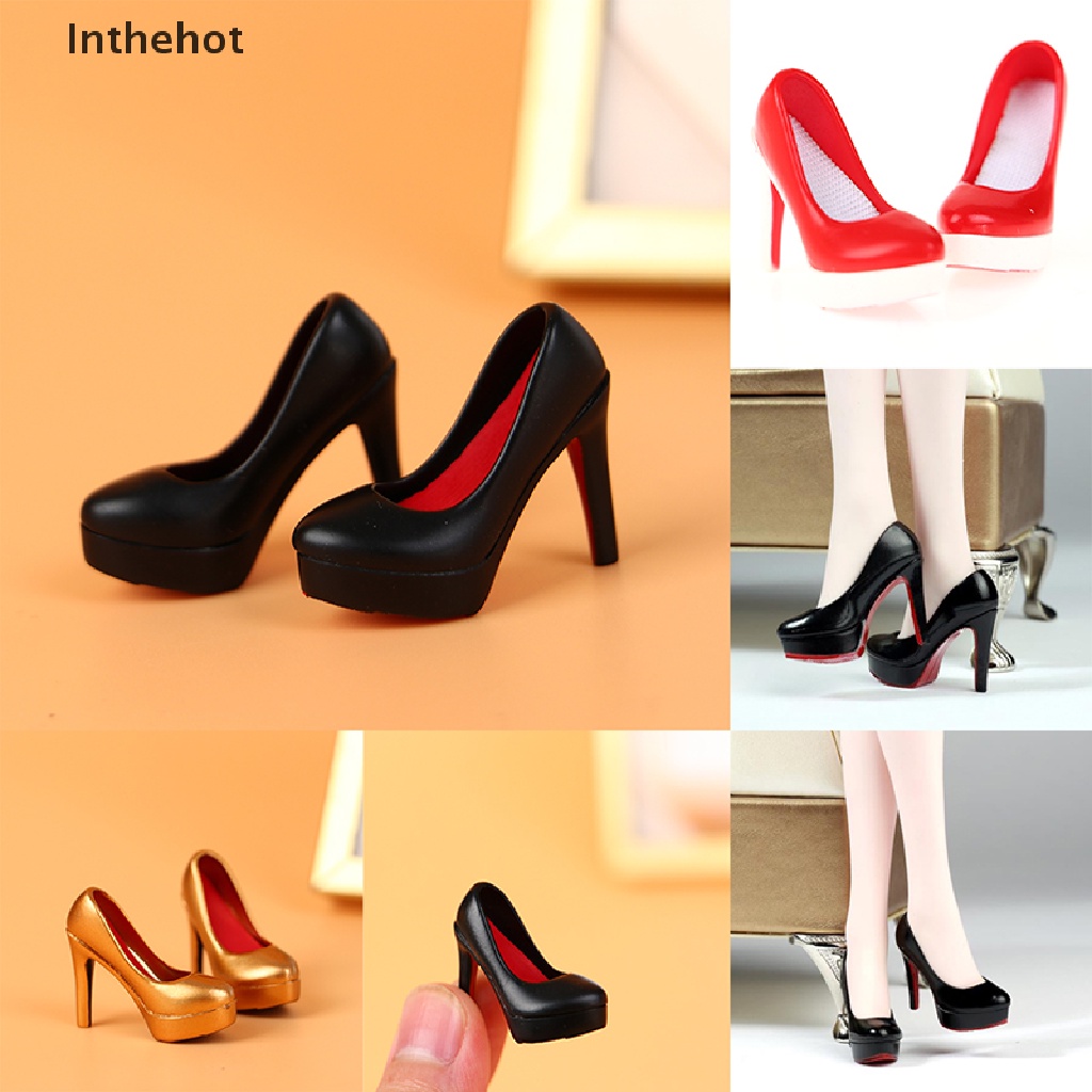 1 Đôi Giày Cao Gót 6 &quot;Cho Búp Bê Tỉ Lệ 1: 6