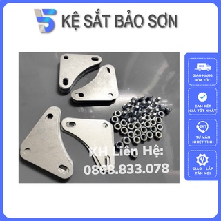Bộ bulong ốc vít, ke góc lắp kệ sắt v lỗ đa năng - hàng sẵn sll - shop bảo sơn