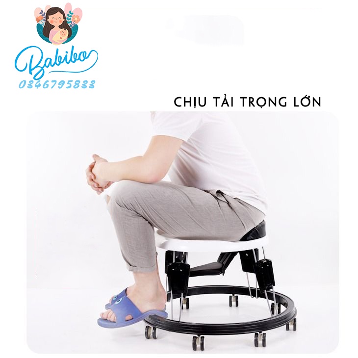 Xe tròn tập đi cho bé, xe tròn gấp gọn cho bé BABIBI.KIDS