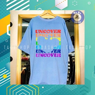 Áo Phông XANH oversize Nam Nữ UNCOVER ảnh thật