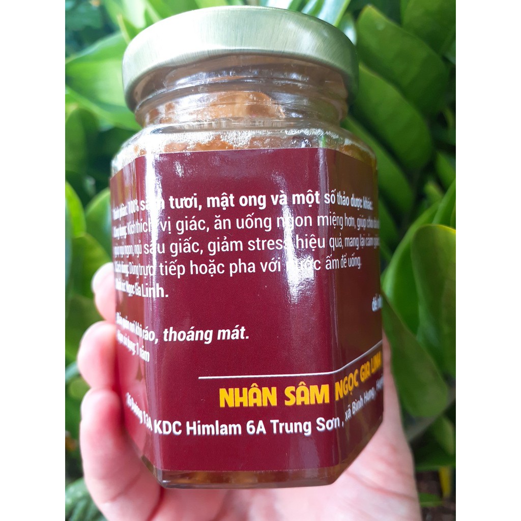 mật ong rừng ngâm hồng đẳng sâm 380g