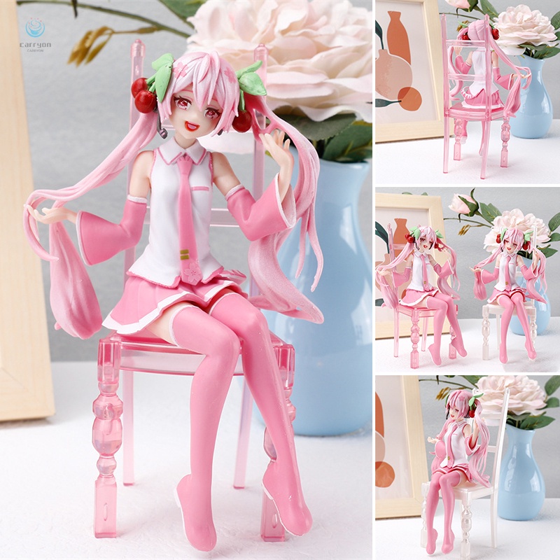Mô Hình Nhân Vật Hatsune miku Ngồi Ghế Bằng PVC 16CM