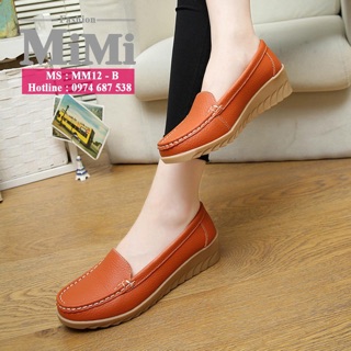 GIÀY Moka Nữ Da Bò Mềm 3,5cm